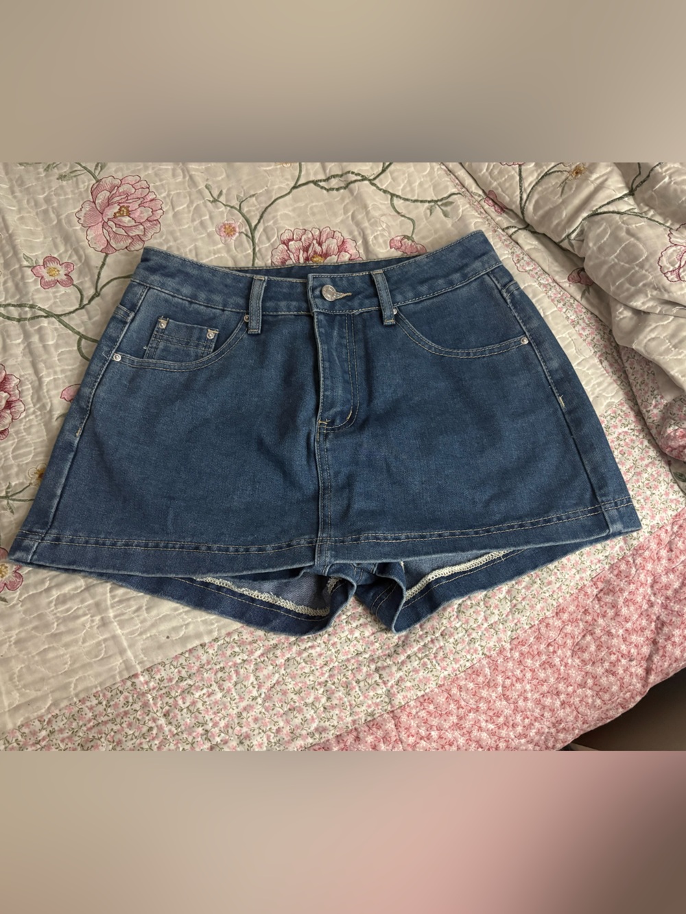Blue Denim Women’s Shorts - Classic Casual Style